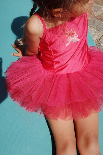 Šaty Konges Sløjd MARINA DRESS červená farba, mini, áčkový strih, KS103214