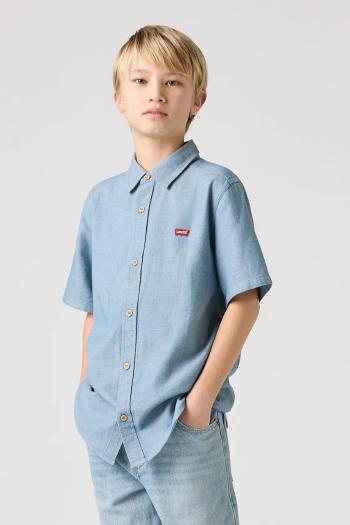Detská bavlnená košeľa Levi's SS WOVEN SHIRT 9EH426