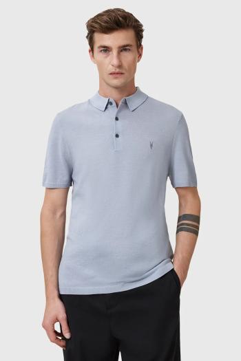 Vlnené polo AllSaints MODE jednofarebná, M086KB