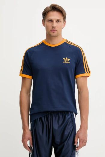 Tričko adidas Originals 3-Stripes pánske, tmavomodrá farba, s nášivkou, KA0472
