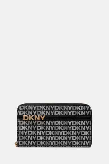 Peňaženka Dkny dámska, čierna farba, R5215M28