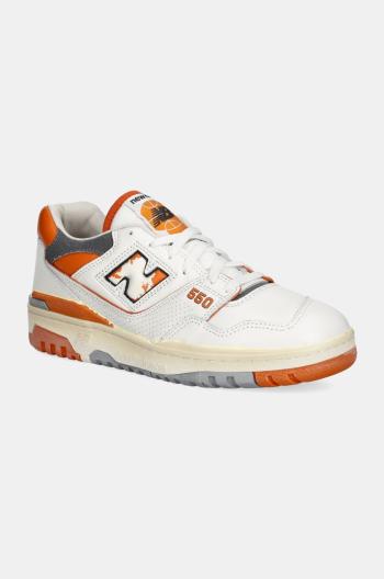 Kožené tenisky New Balance 550 biela farba, BB550VTF