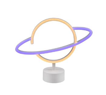 LED stolová lampa Reality Planet biela R55370101