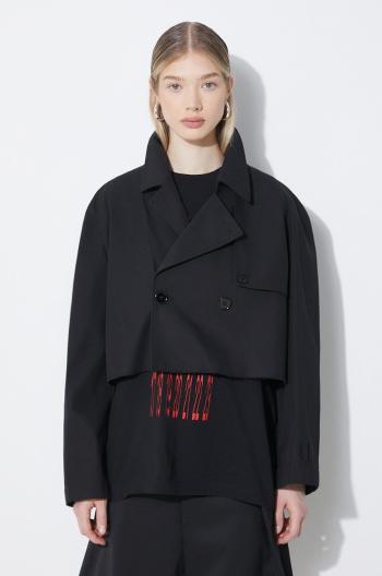 Bavlnená bunda MM6 Maison Margiela čierna farba, prechodná, S62AN0126