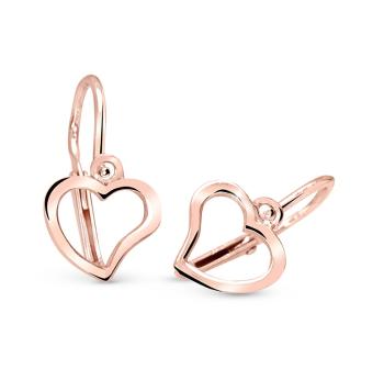 Cutie Jewellery Srdiečkové náušničky z ružového zlata C2760-10-X-4