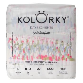 KOLORKY DAY Moments jednorazové EKO plienky L (8-13 kg) 27 kusov