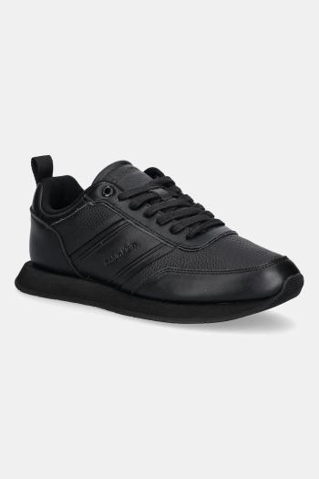 Tenisky Calvin Klein LOW PROF RUNN LACEUP TAPE čierna farba, HM0HM01897