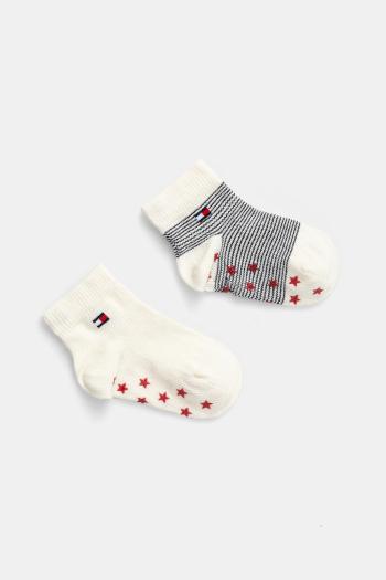 Detské ponožky Tommy Hilfiger 2-pak béžová farba, 701232853