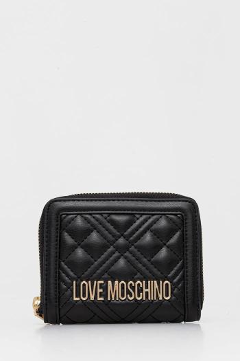 Peňaženka Love Moschino dámska, čierna farba, JC5710PP0MLA0000