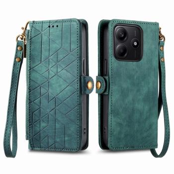 GEOM Peňaženkové puzdro pre Xiaomi Redmi Note 14 5G zelené