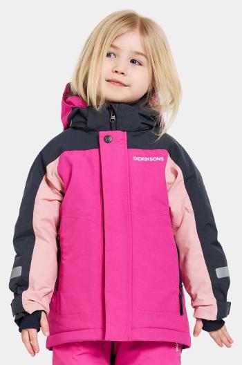 Detská bunda Didriksons NEPTUN KIDS JKT ružová farba, 505472