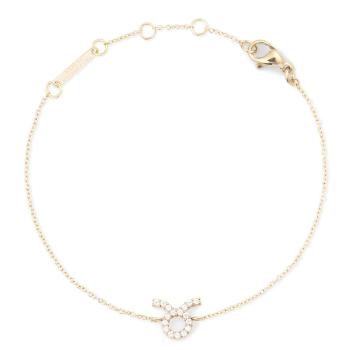 Daniel Wellington Pozlátený retiazkový náramok znamenia Býk Crystal Zodiac DW00400908
