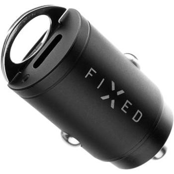 FIXED PD Rapid Charge Car Mini s 2× USB-C výstupom podpora PD 30W čierna (FIXCC30M-CC-BK)