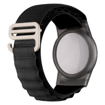 NYLON Remienok s obalom pre Apple AirTag čierny
