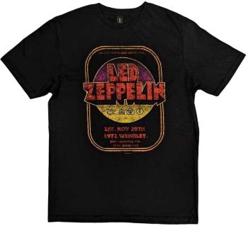 Led Zeppelin Tričko 1971 Wembley Unisex Black L