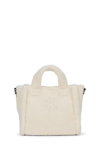 Detská kabelka Calvin Klein Jeans béžová farba, IU0IU00355