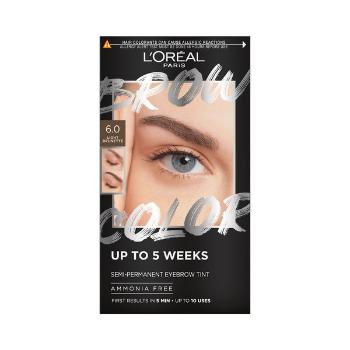 L´Oréal Paris Semi-permanentná farba na obočie Brow Color (Semi-Permanent Eyebrow Tint) 6.0 Light Brunette