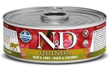 Farmina N&D cat QUINOA duck & coconut konzerva pre mačky 80g