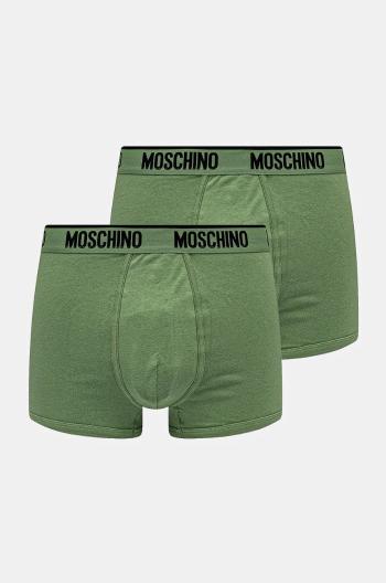 Boxerky Moschino Underwear 2-pak pánske, zelená farba, 13974402