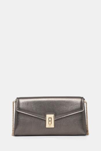 Kožená kabelka Furla šedá farba, WB01517 BX3337 DKG00