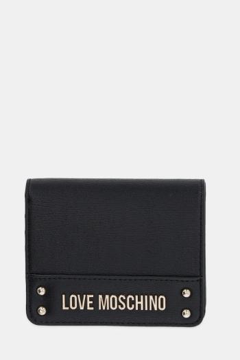 Peňaženka Love Moschino dámska, čierna farba, JC5703PP1