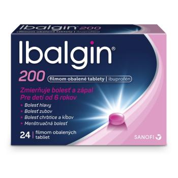 Ibalgin 200 mg na bolesť a horúčku 24 tbl