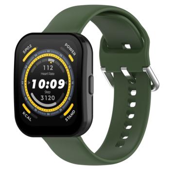 SILICONE Vymeniteľný remienok pre Amazfit Bip 5 tmavozelený