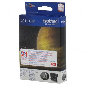 Brother originál ink LC-1100BK, black, 500str., Brother DCP-6690CW, MFC-6490CW, čierna