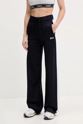 Tepláky Guess dámske, tmavomodrá farba, s nášivkou, V5GB00 Z3D60