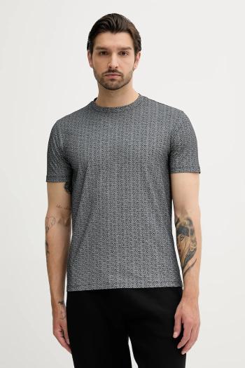 Bavlnené tričko Armani Exchange pánske, čierna farba, vzorované, XM000561 AF10356