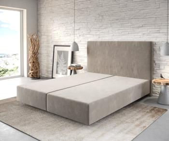 Boxspring posteľ Dream-Well 160x200 cm z mikrovlákna béžová