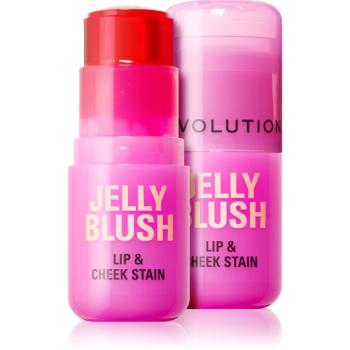 Makeup Revolution Jelly Blush lícenka v tyčinke na pery a líca odtieň Strawberry Pink 5.5 g