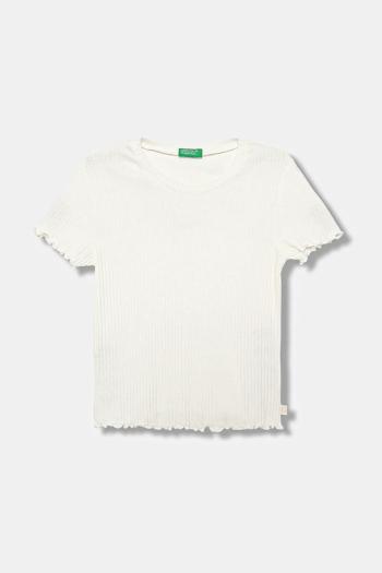 Detské tričko United Colors of Benetton biela farba, 3F1AC10N4