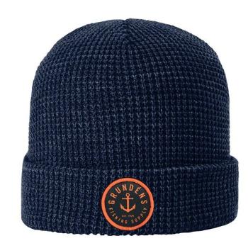 Grundéns čiapka anchor waffle beanie navy