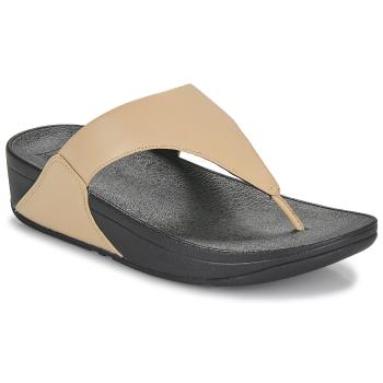 FitFlop  Lulu Leather Toepost  Žabky Béžová