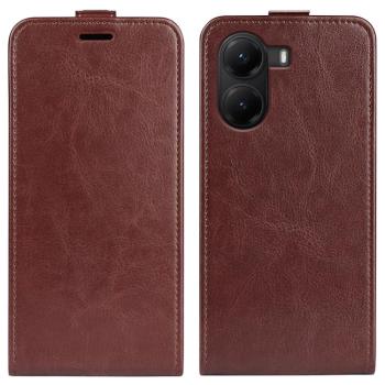 Vyklápacie puzdro pre Xiaomi Poco X7 Pro hnedé