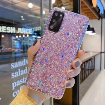 GLITTER ochranný obal Samsung Galaxy S22 Plus 5G ružový