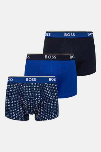 Boxerky BOSS 3-pak pánske, čierna farba, 50531701