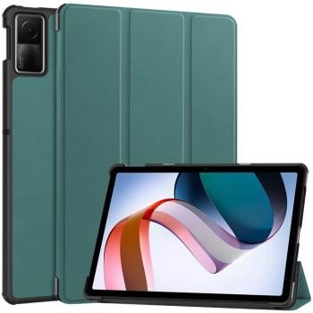 LEATHER Zaklápací kryt pre Xiaomi Redmi Pad SE zelený