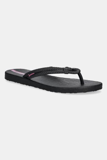 Šľapky Ipanema DIVERSA AD dámske, čierna farba, na plochom podpätku, 27230-BG781