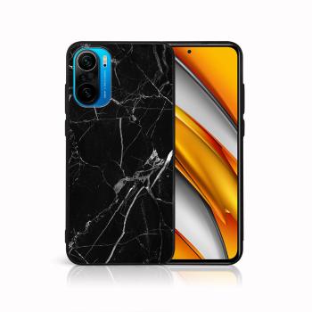 MY ART Silikónový obal Xiaomi Poco F3 BLACK MARBLE (142)