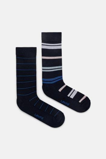 Ponožky Levi's 2-pak tmavomodrá farba, 37157-1208