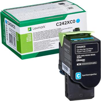 Lexmark C242XC0 azúrový (cyan) originálny toner