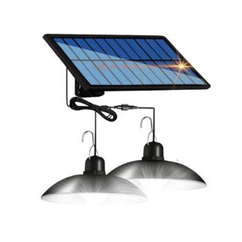 MG Double Lamps solárna lampa 1200mAh, čierna