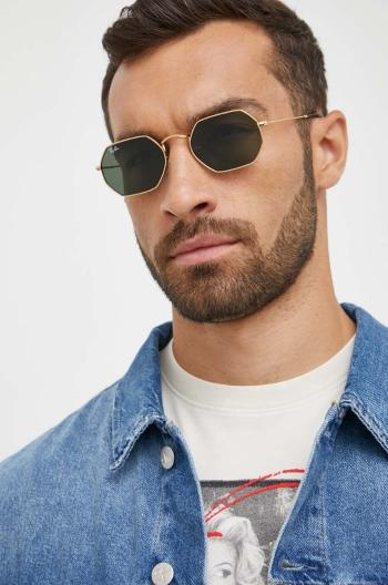 Slnečné okuliare Ray-Ban OCTAGONAL zelená farba, 0RB3556N