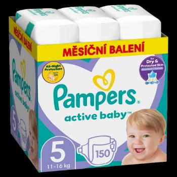 PAMPERS Active Baby S5 (11 - 16 kg), 150 ks