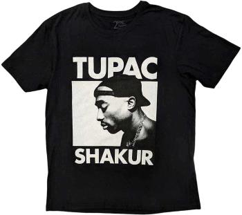 2Pac Tričko Eyes Closed Unisex Black M