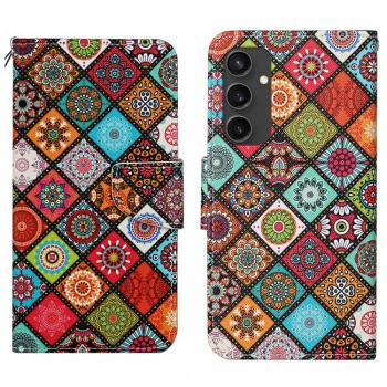 ART Peňaženkový kryt pre Samsung Galaxy S24 FE 5G COLORFUL MANDALA