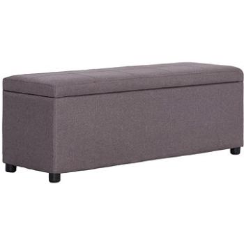 Lavica s úložným priestorom 116 cm taupe polyester (281326)