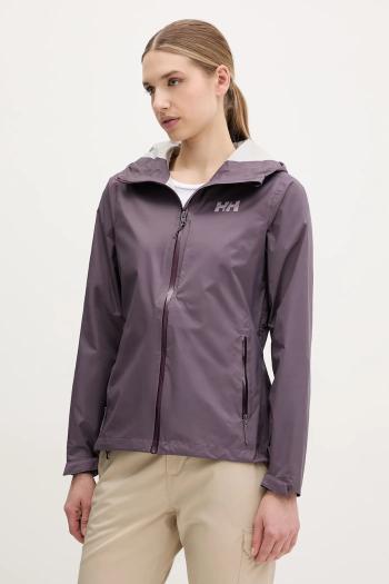 Nepremokavá bunda Helly Hansen Loke Terra dámska, fialová farba, 63389